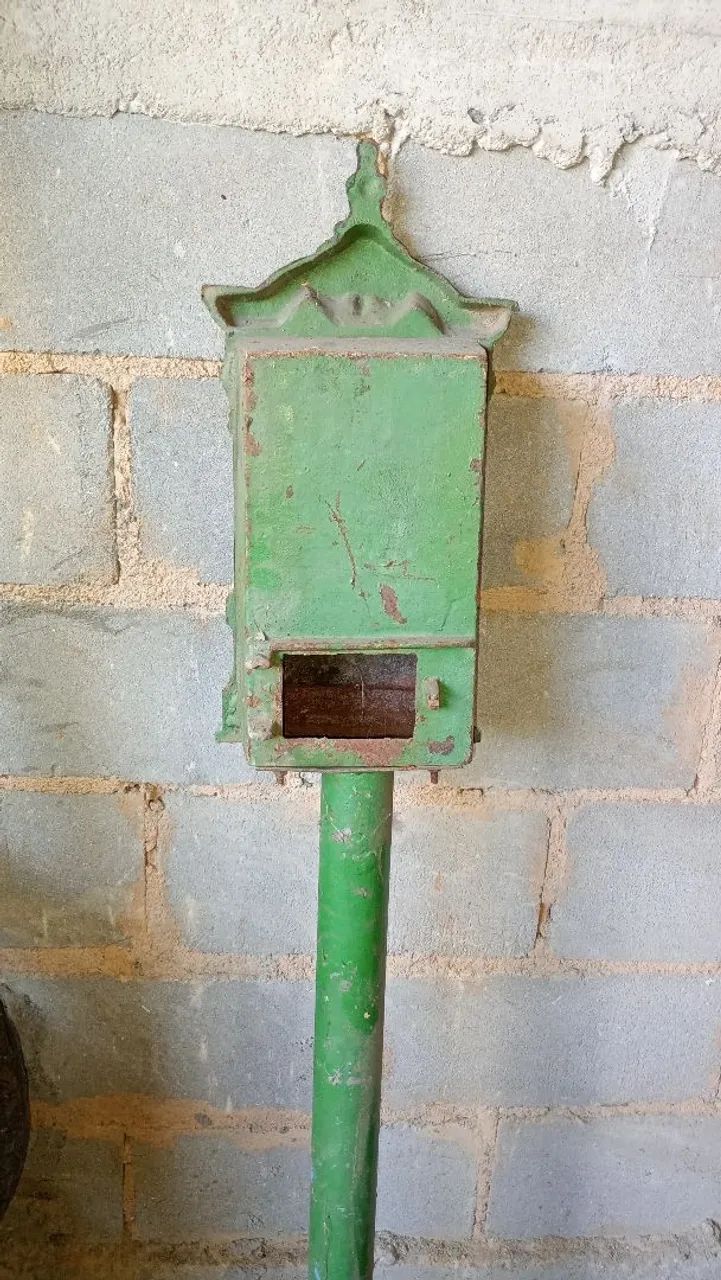 Caixa de correio poste de ferro fundido - Foto 3
