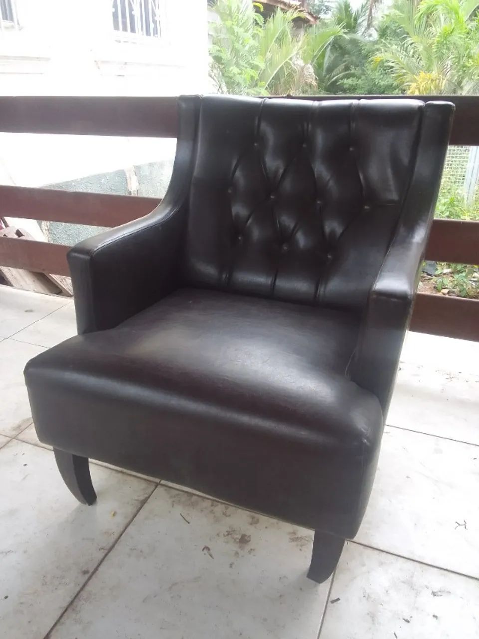 Poltrona de couro 65746292626818120