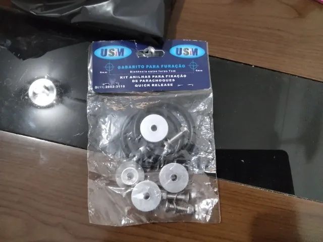 Kit anilha trava parachoque Quick release