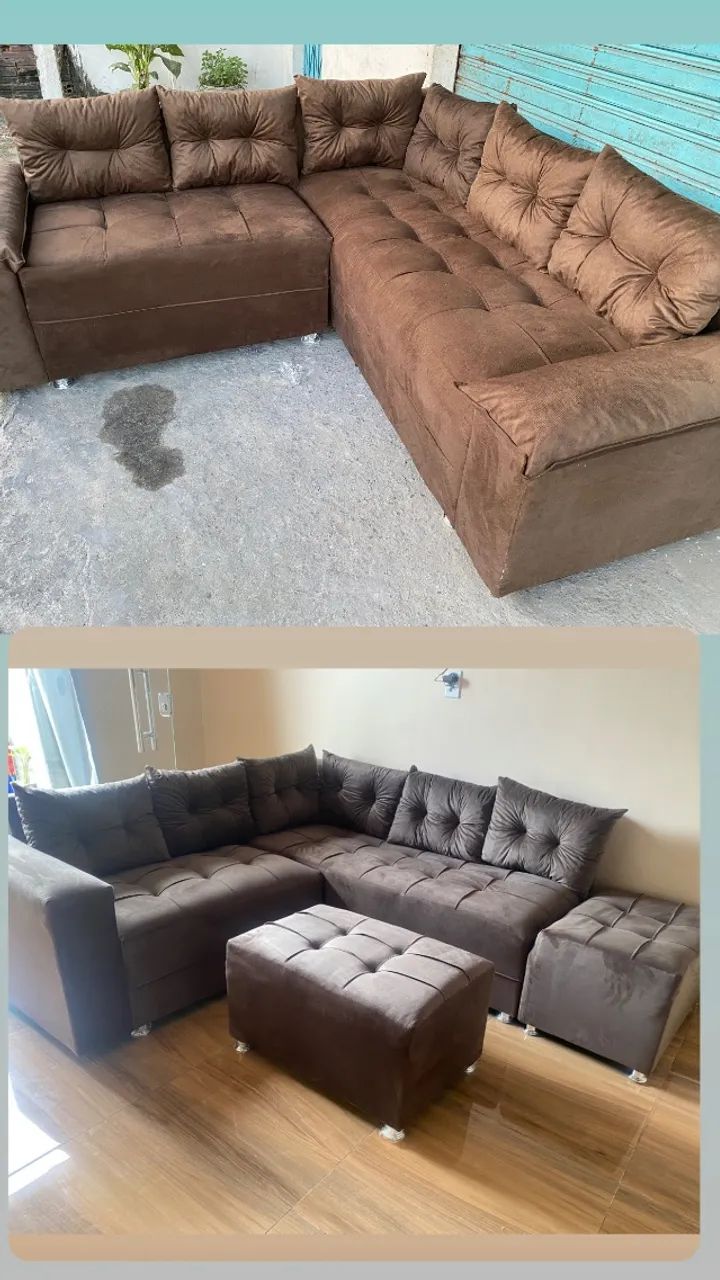 SOFA AVELUDADO LINDO 
