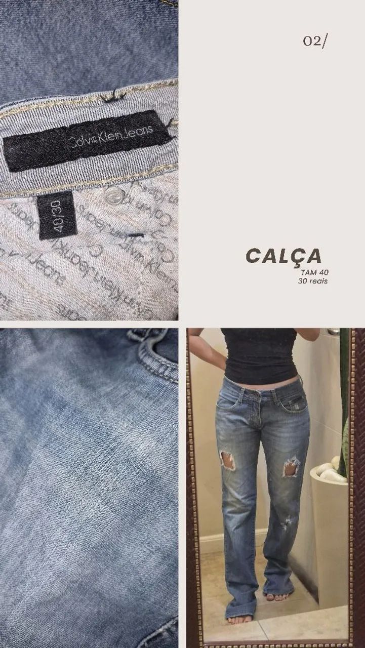 Calça Calvin Klen - tam M