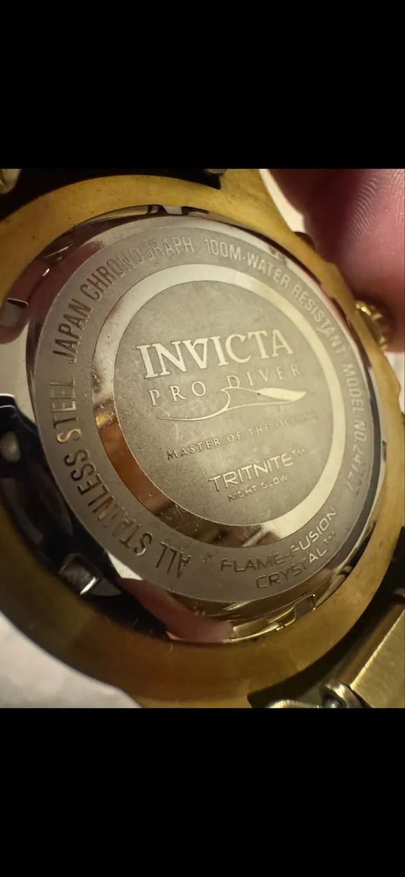 Relógio invicta dourado  - Foto 2