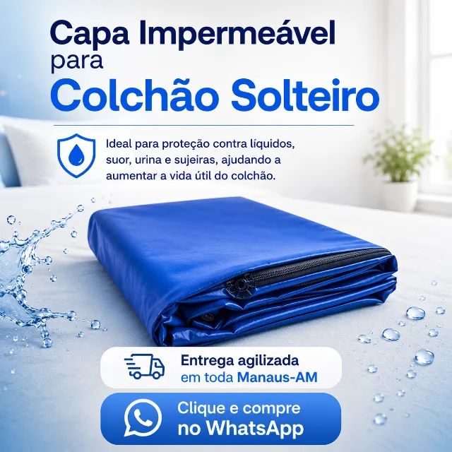 Capa de colchão impermeável solteiro - Foto 3