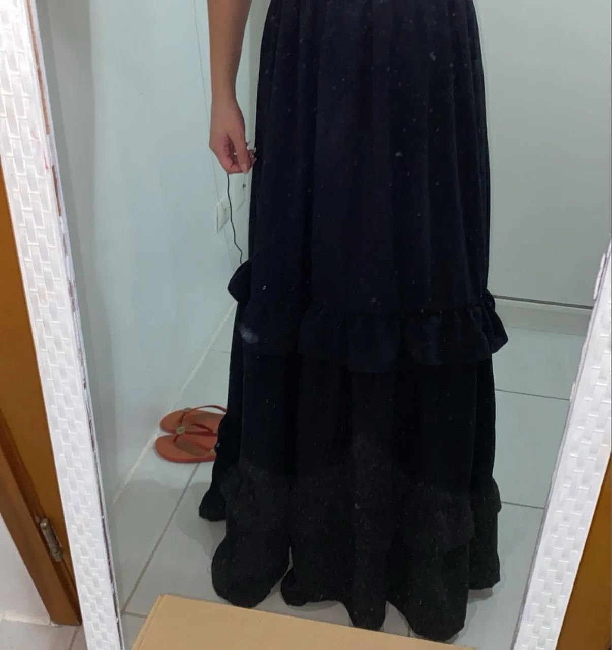Vestido longo preto