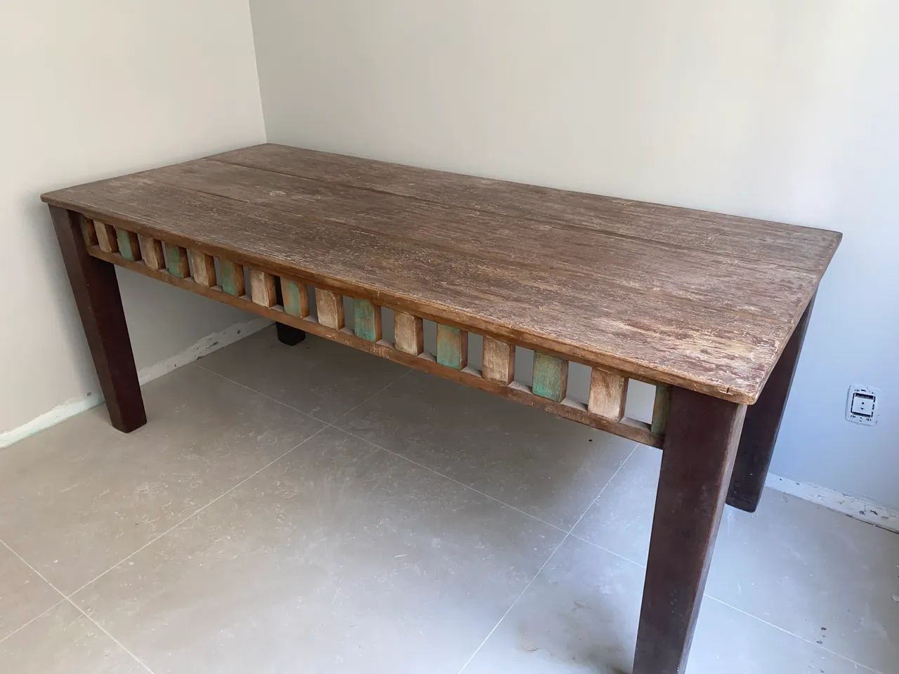 MESA MADEIRA DE DEMOLIÇÃO  - Foto 3