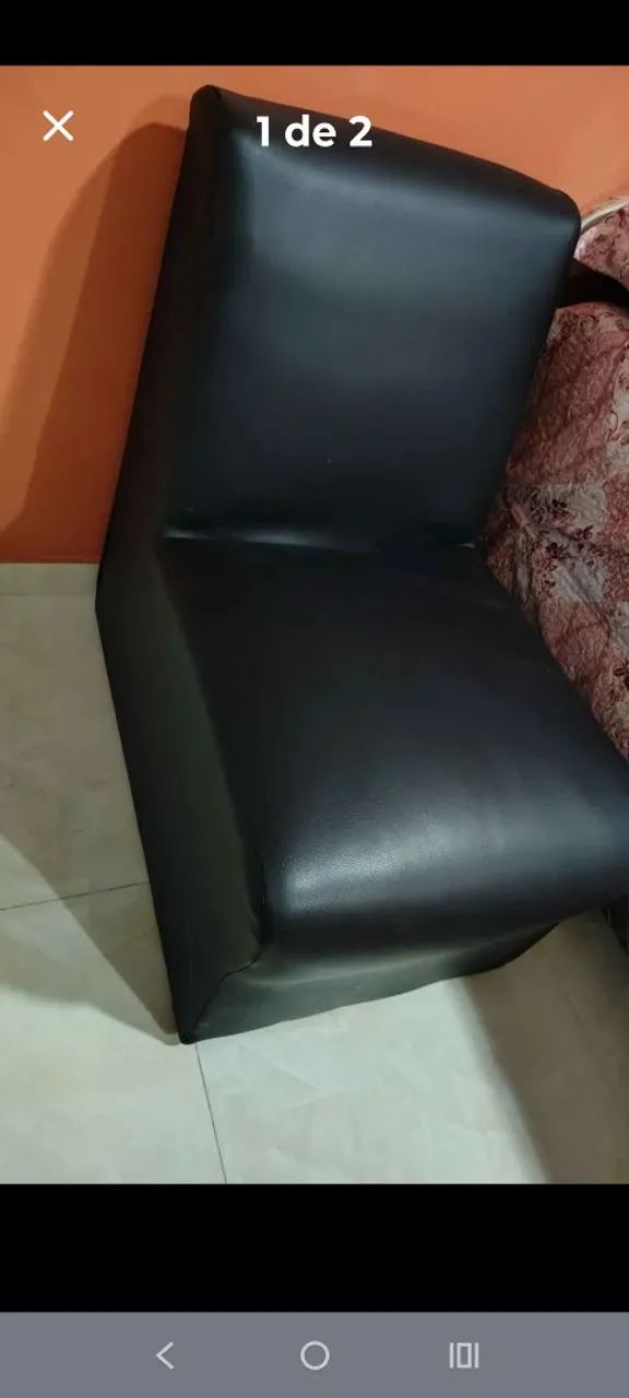 Vendo poltrona em couro covin - Foto 2