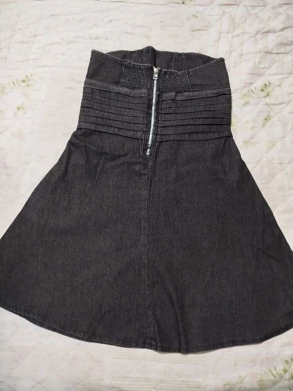 Vestido Jeans preto Tam 38  - Foto 3