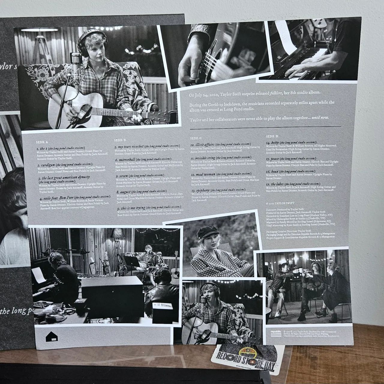 [RARO] Vinil folklore long pond studio - Taylor Swift RSD 2023 ORIGINAL! - Foto 5