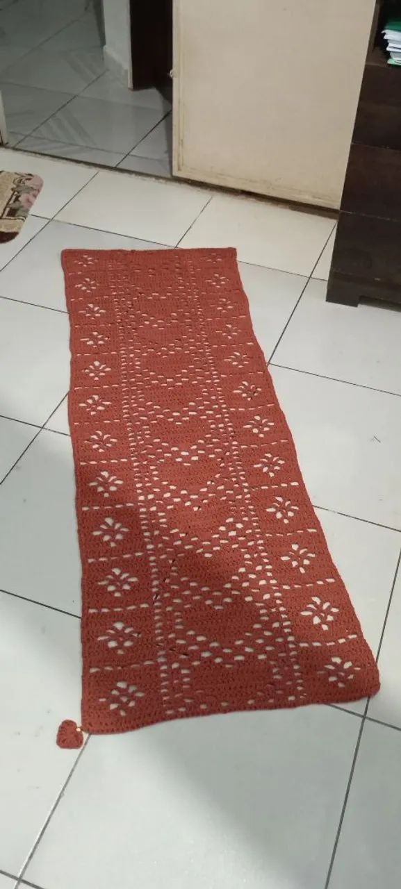 Tapete passadeira crochê 