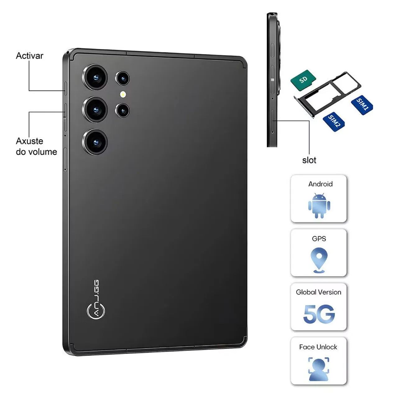 Tablet Pad 9X 6 Ram + 128gb Tela 10.5 FHD Wifi 5G Bateria 8000mah<br><br>6+128GB WiFi 5G