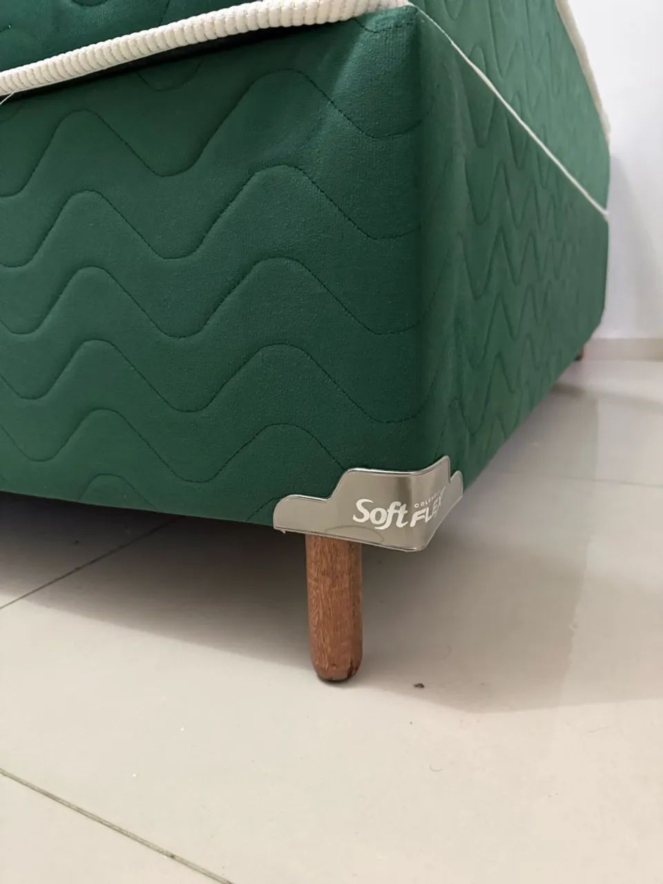 Cama Box all green solft flex com pillow  - Foto 2