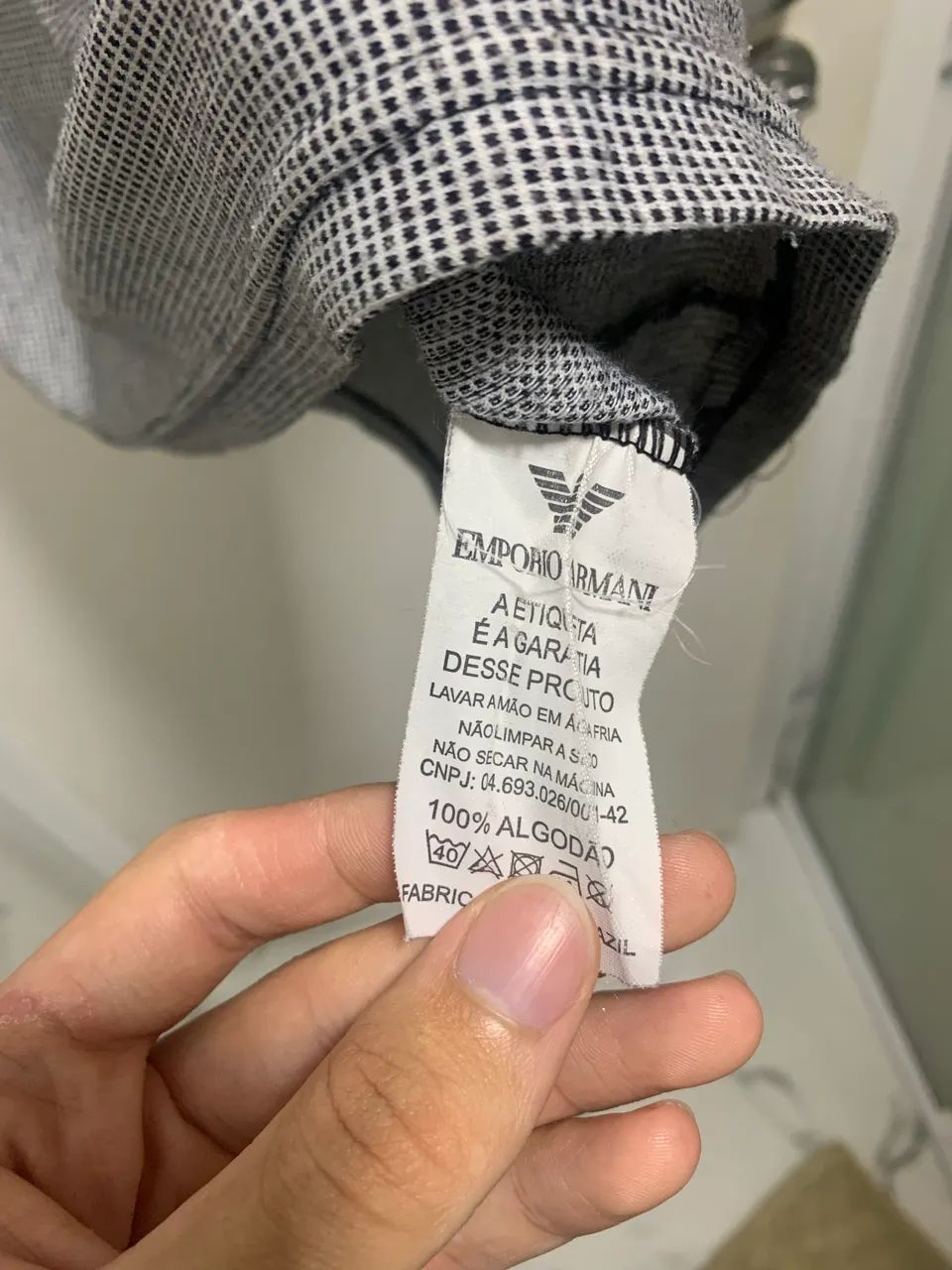 Camisa armani preto/branco - Foto 5