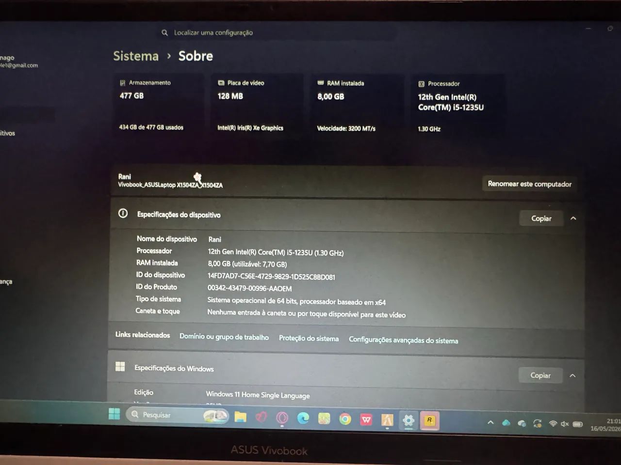 Notebook Asus Vivobook 15 - Foto 3