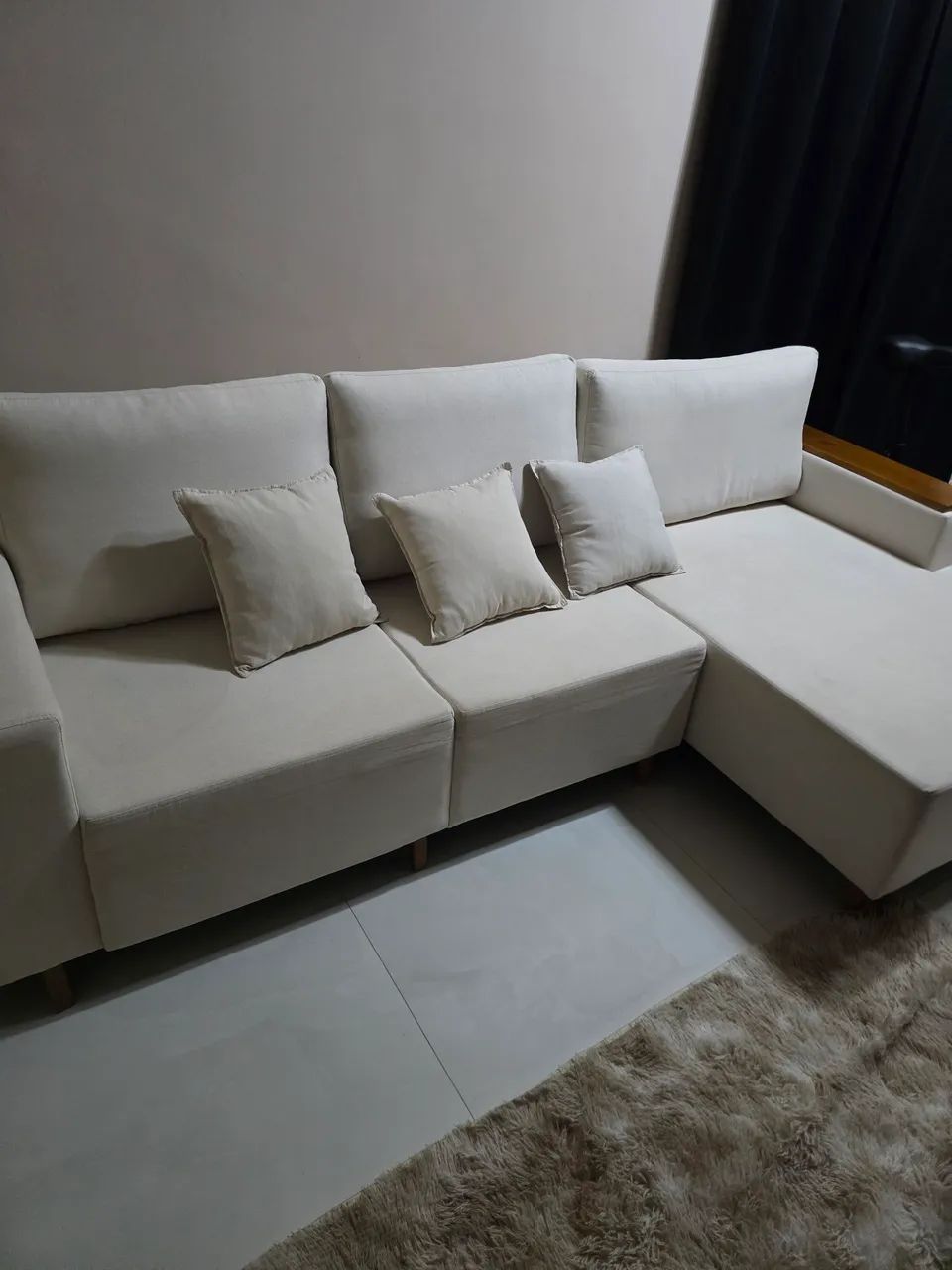Sofá 4 lugares linho - Foto 3