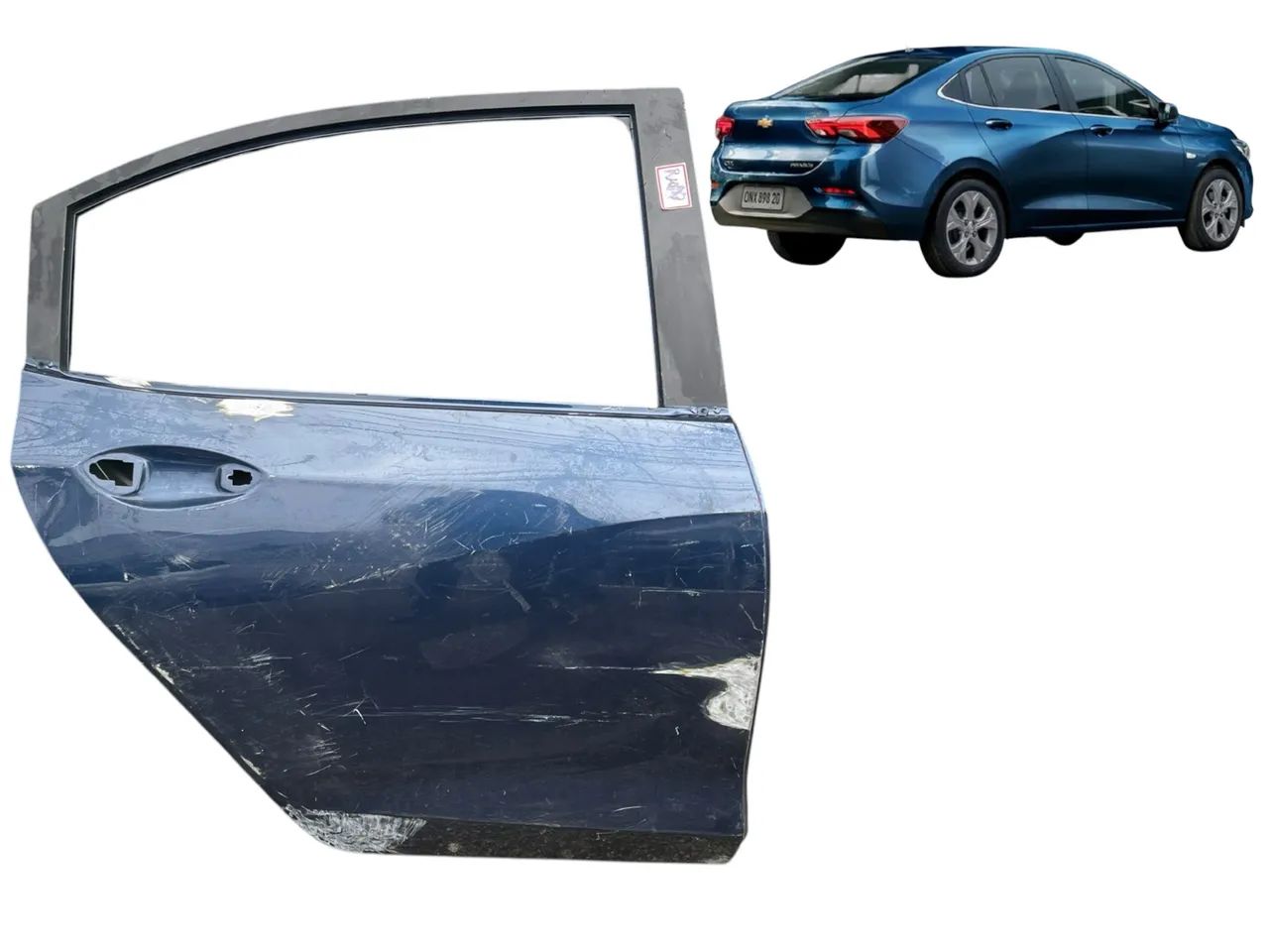 Porta traseira direita ônix sedan 2020 a 2026 original - Peças