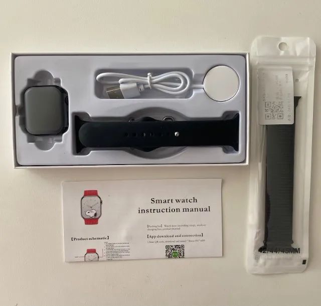 smartwatch s9 mini super amoled preto - 41mm - Foto 4