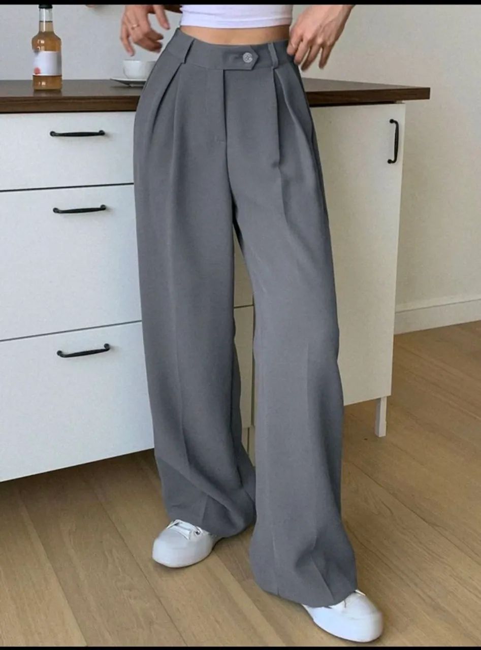 Calça alfaiataria cinza, Dazy