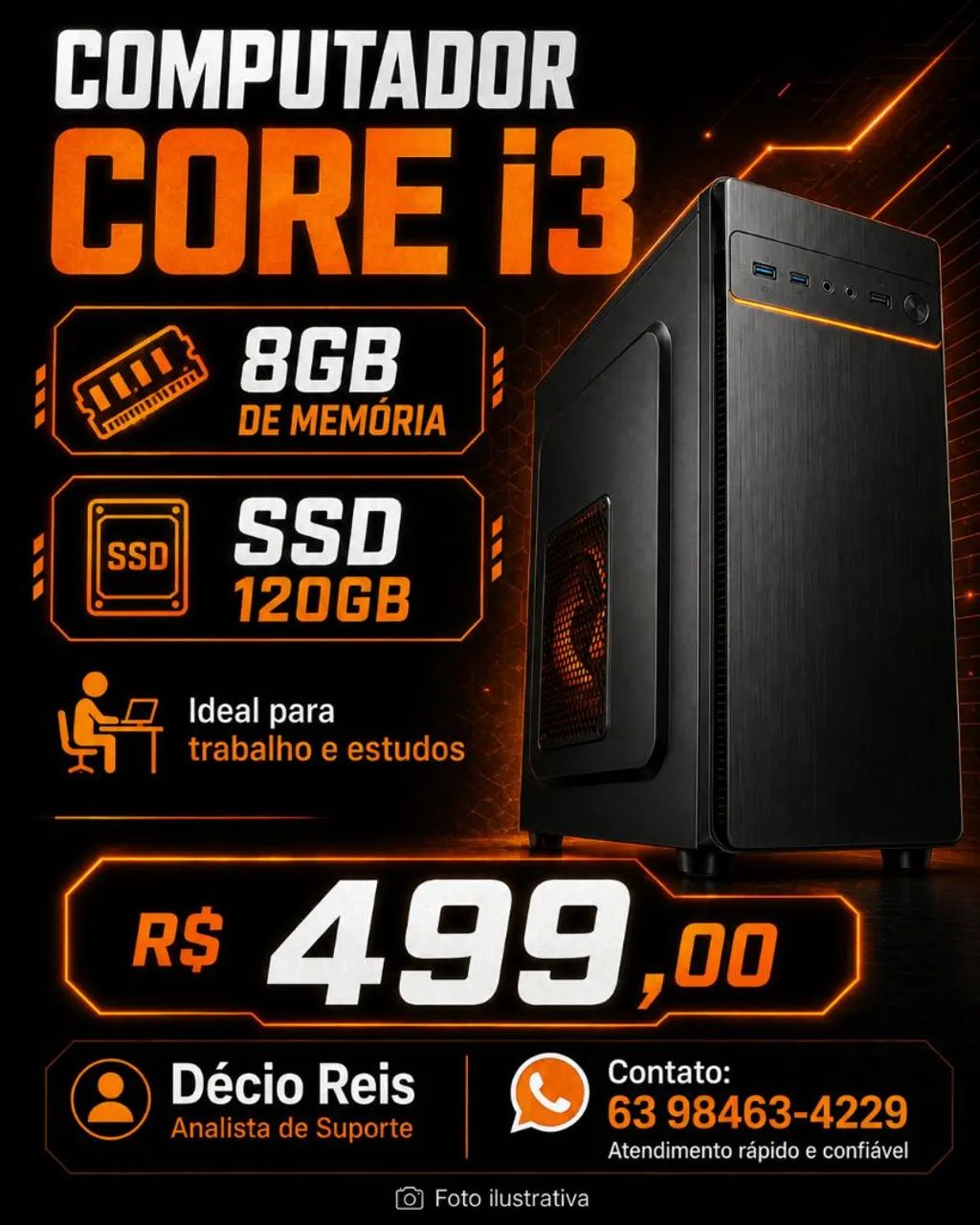 Computador Core i3 