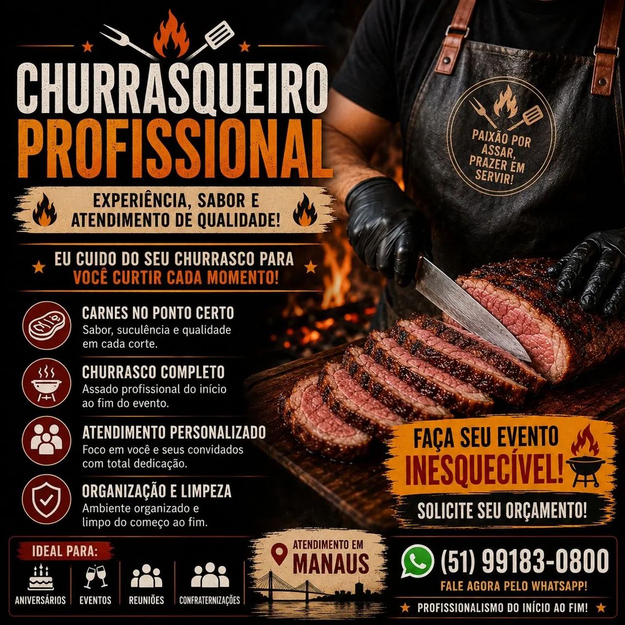 Churrasqueiro/Assador Profissional