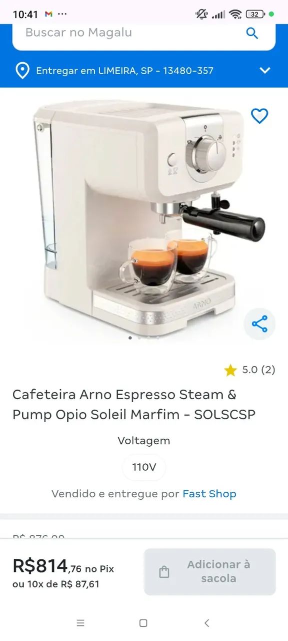 Cafeteira Arno espresso steam - Foto 3