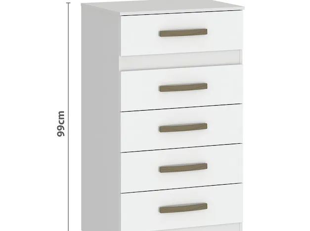 Comoda Malta Co250 5g C/ Pe - Branco - Foto 2