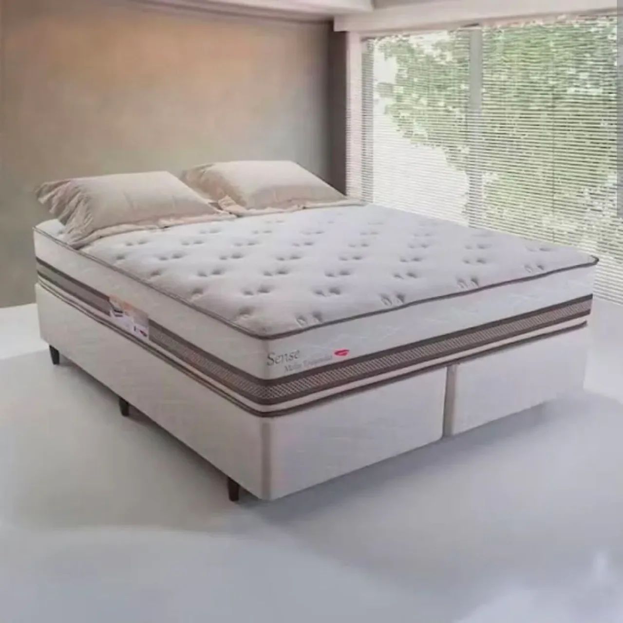 Cama Box Queen Herval, nova!!! Um ano de uso apenas.  - Foto 3