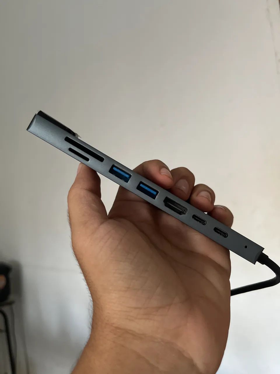 Hub USB 8 em 1 HDMI INTERNET - Foto 2