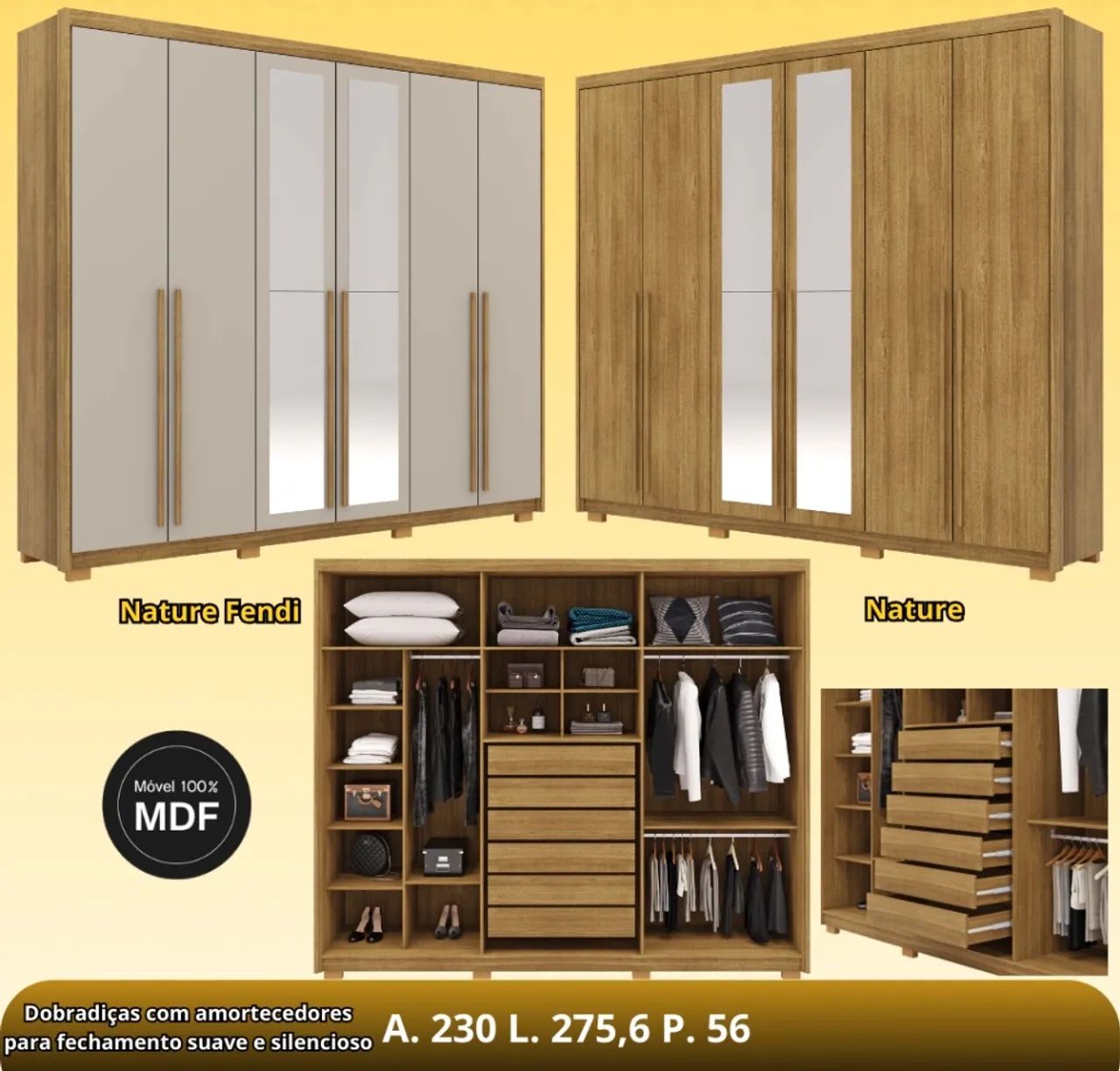 Guarda Roupa 06 Portas