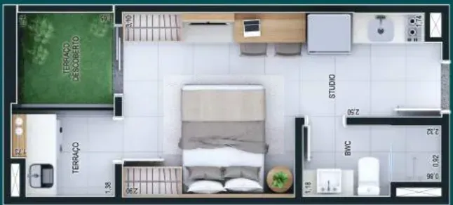 PLANTA 24m²