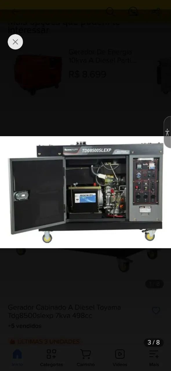Gerador toyama TD8500SLE - Foto 2