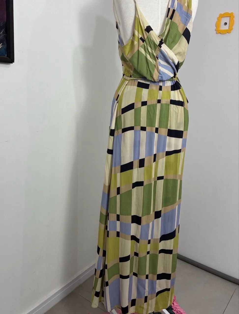 vestido cantão estampado viscose g - Foto 3