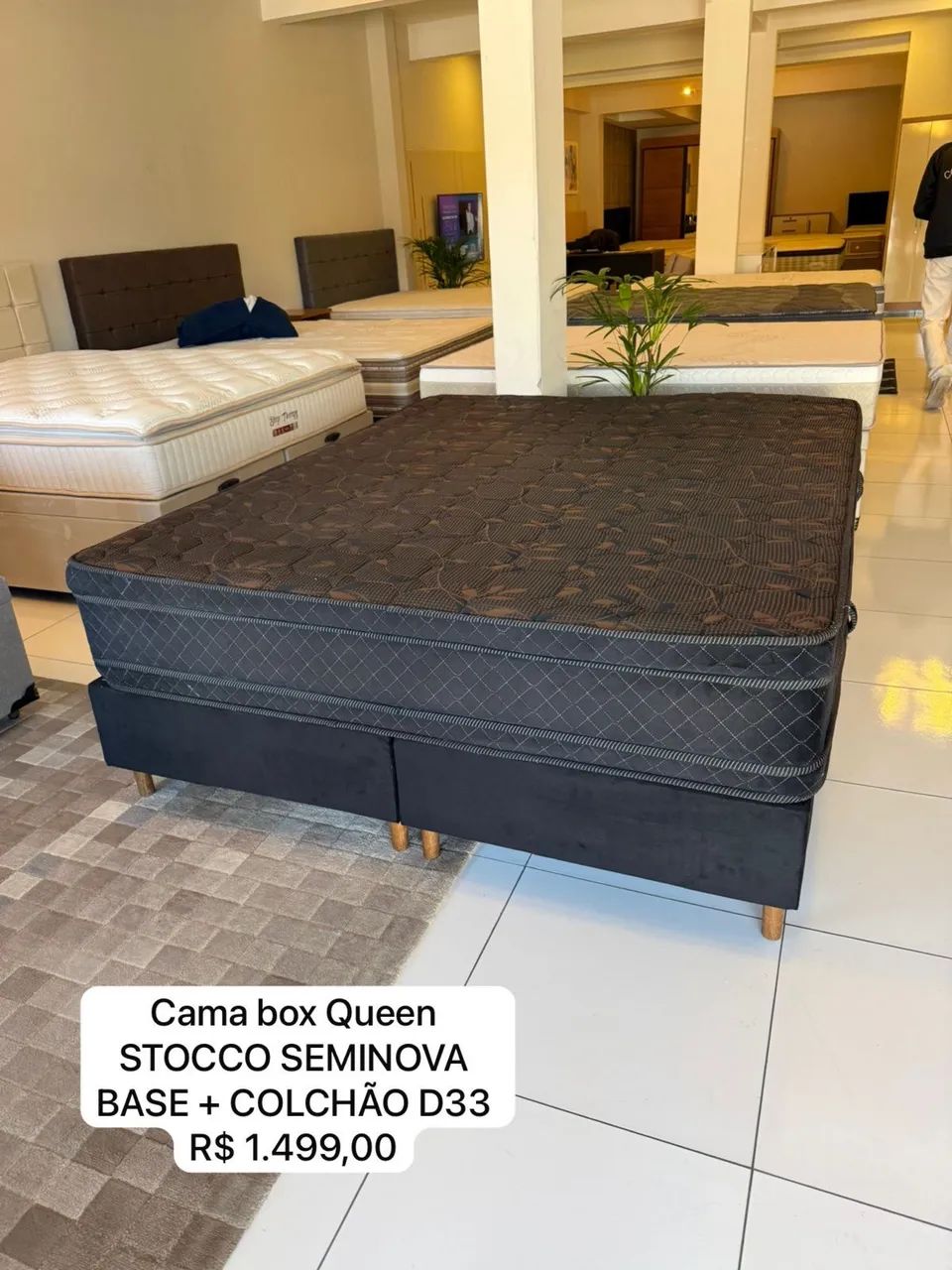 Cama de casal queen Seminova D33 - Foto 2