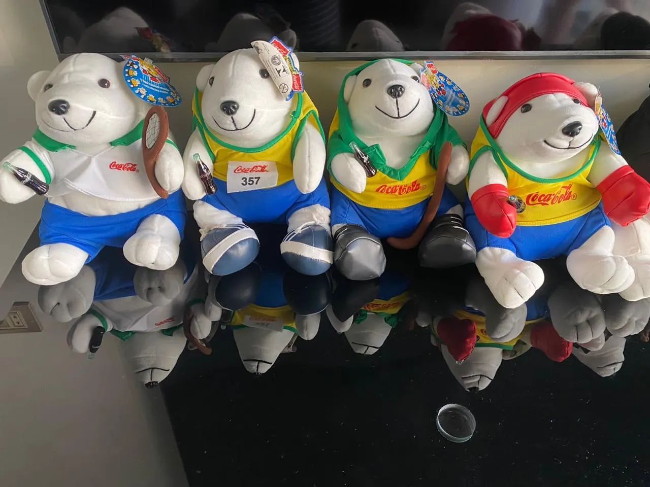 Urso de pelúcia da Coca-Cola das Olimpíadas de 2000 com 10.  - Foto 3