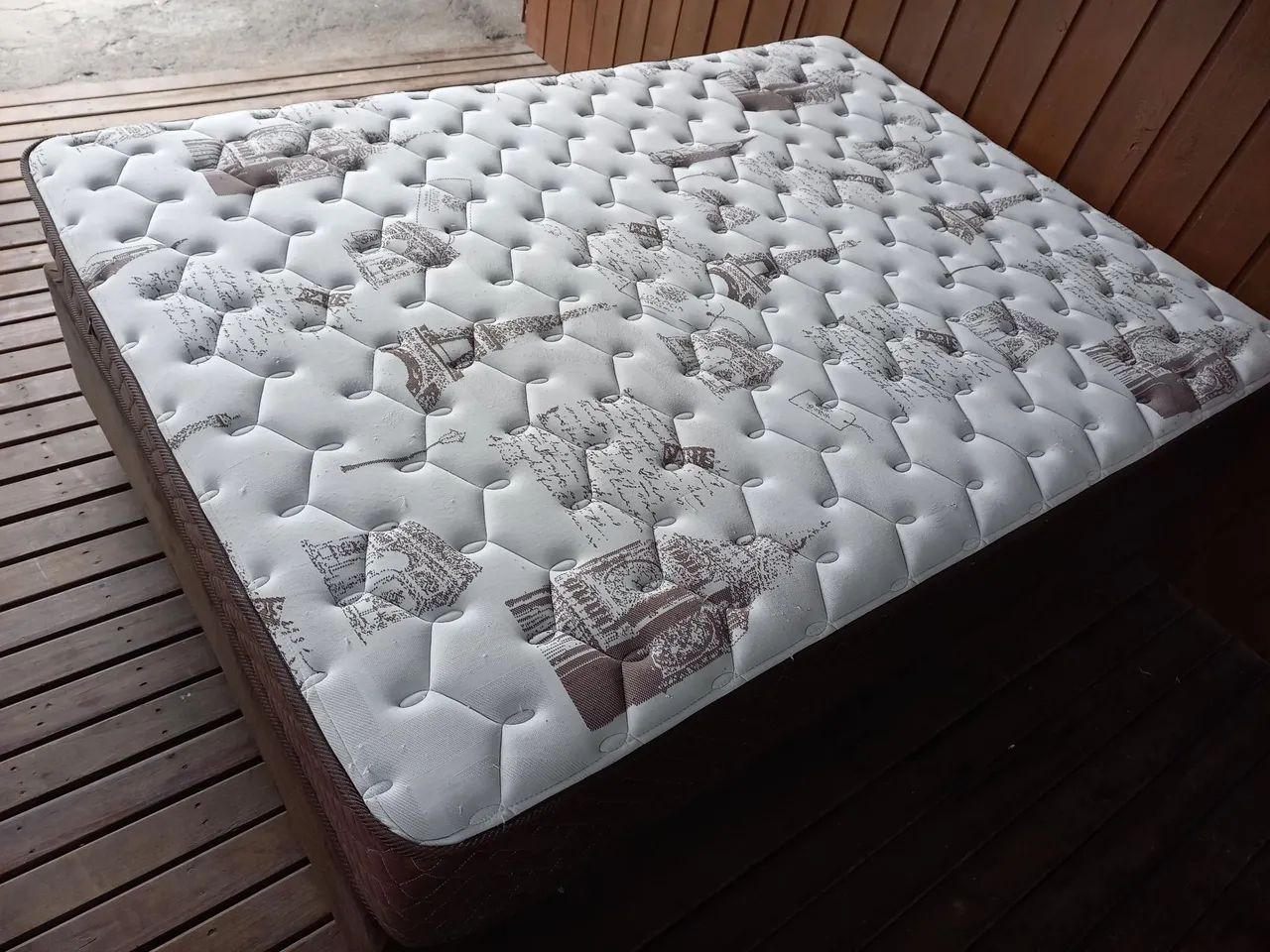 Vendo cama box casal colchao + base  - Foto 4