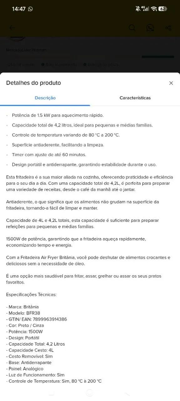 Airfryer BRITÂNIA  - Foto 5