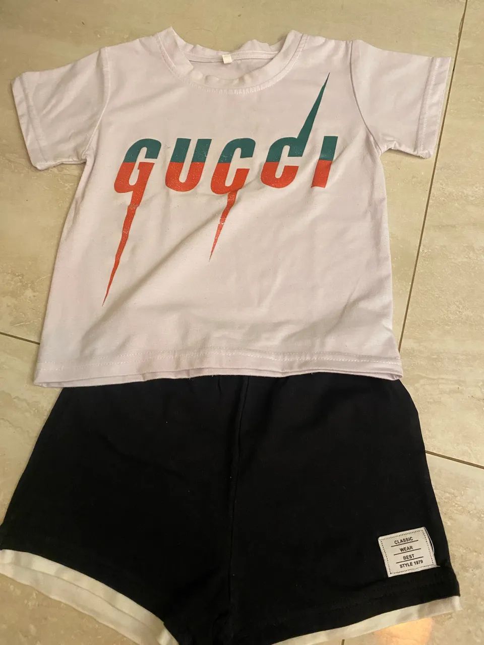 Roupa Intafil 03 a 04 anos inspiração Gucci - Foto 2