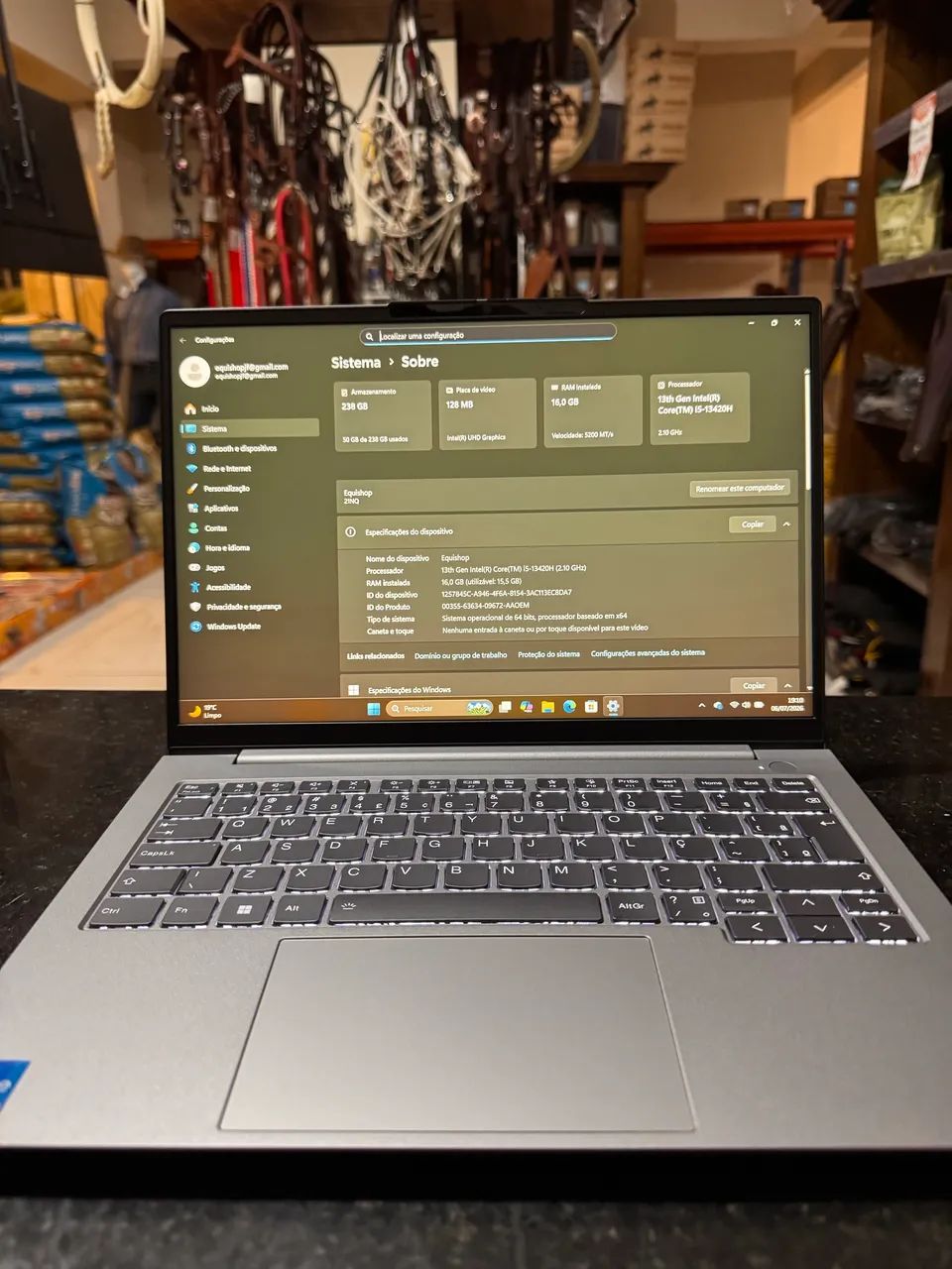 Notebook Lenovo-Thinkbook 16Gb de ram