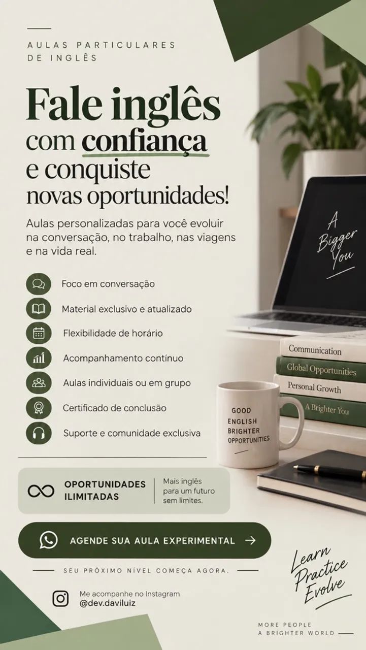 Aula de inglês 