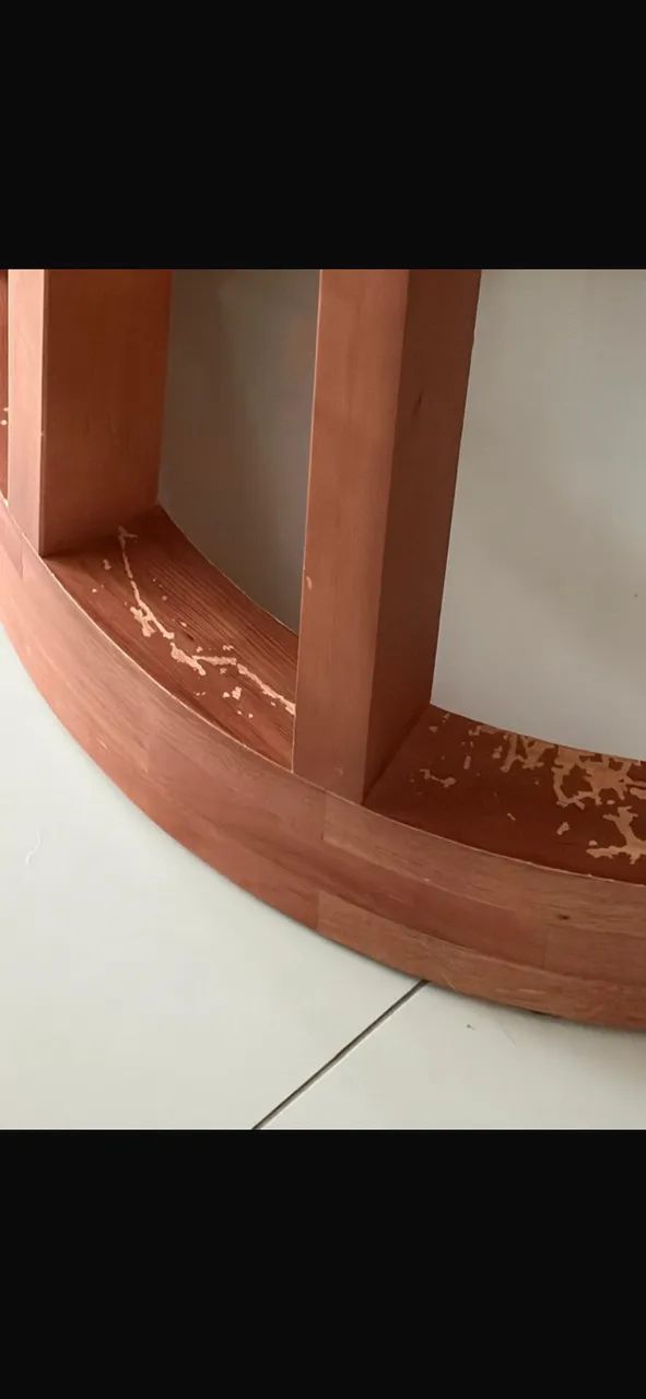 Mesa jantar com cadeiras madeira  - Foto 3