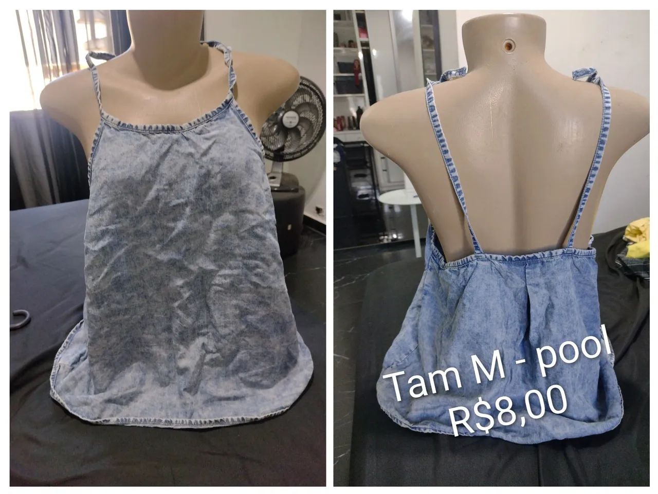 Lote com sete blusas femininas veste M  - Foto 3