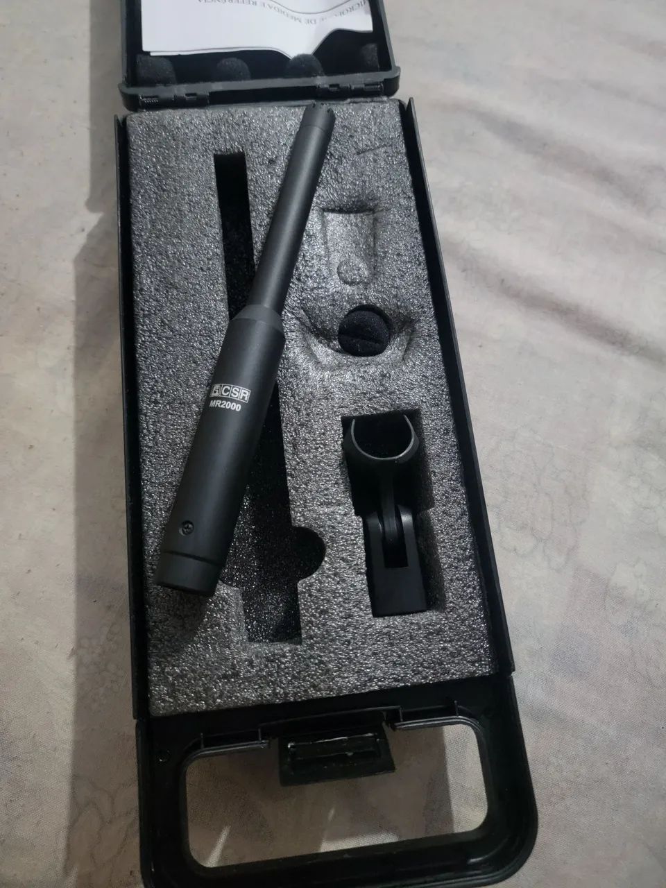 Microfone para alinhamento de som