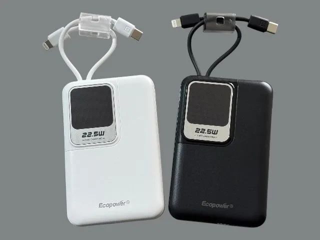 Power Bank 12000mAh Ecopower Slim Carga Rápida iPhone e Android - Novo - Foto 2