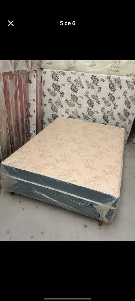 Cama box casal acoplada nova  - Foto 2