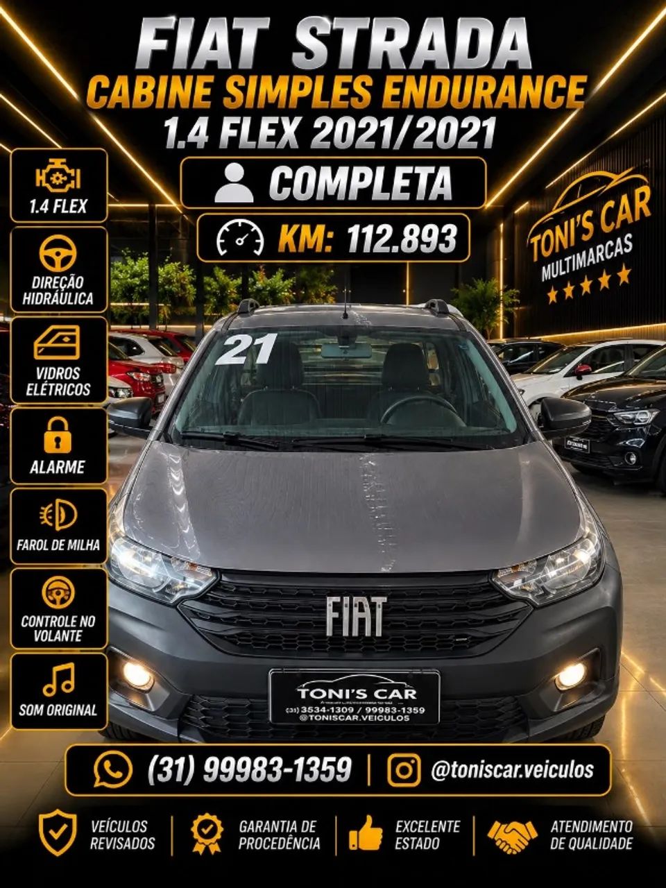 Fiat Strada Endurance 1.4 Flex 8V CS Plus 2021