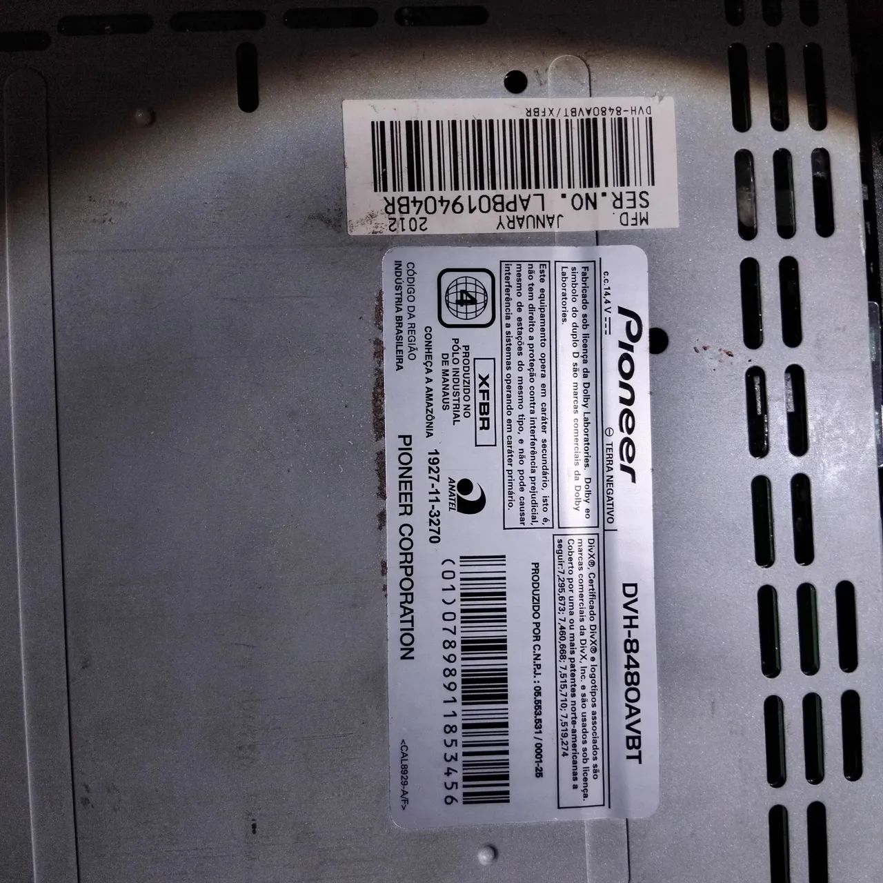 Dvd Pioneer dvh8480avbt - Foto 3