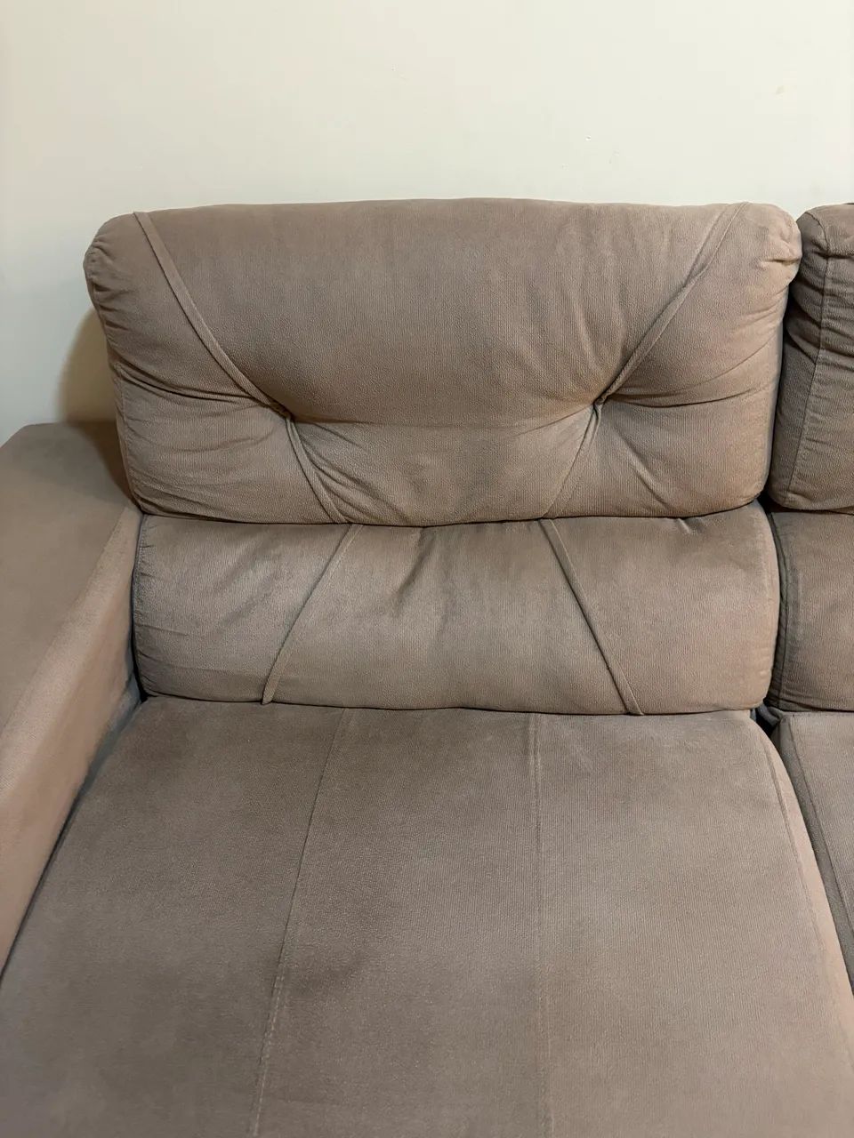 Light Brown Two-Seater Reclining Sofa446558823305728003