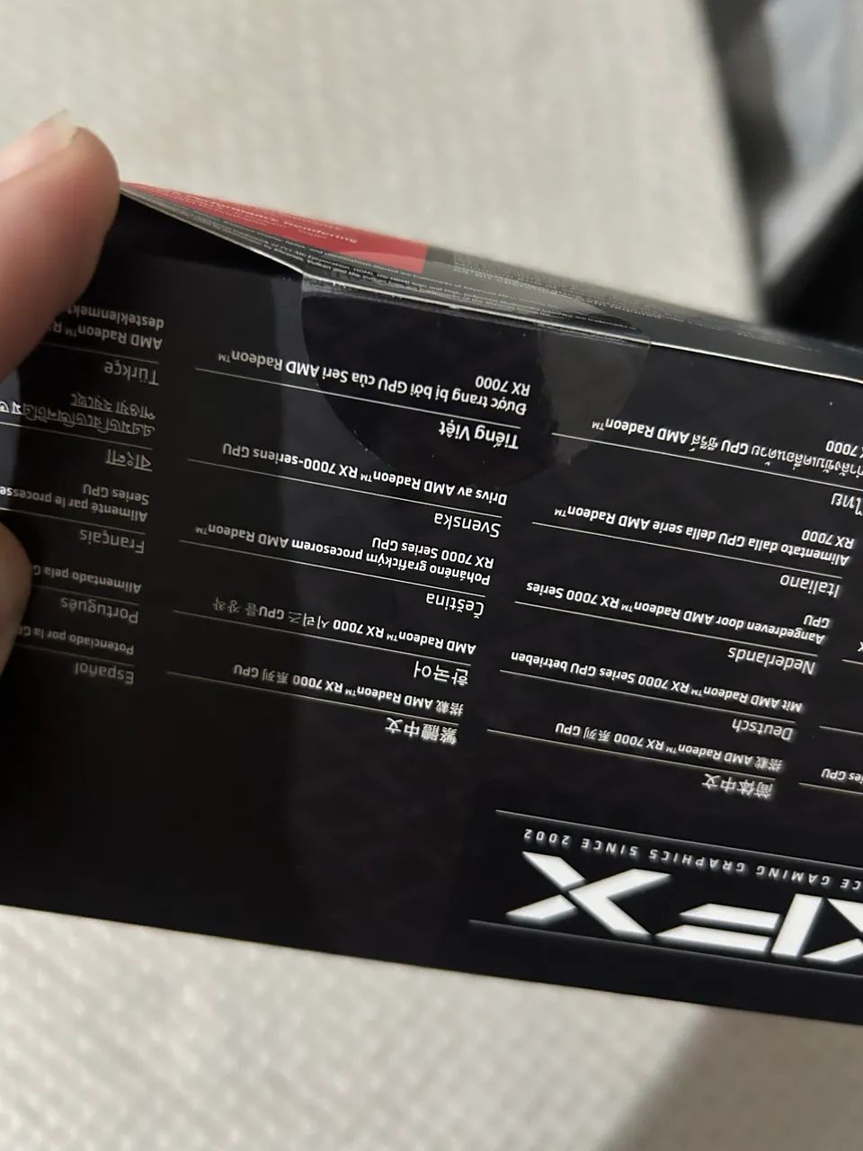 V/t placa de vídeo rx7600 3 fans Xfx lacrada zero novo  - Foto 2