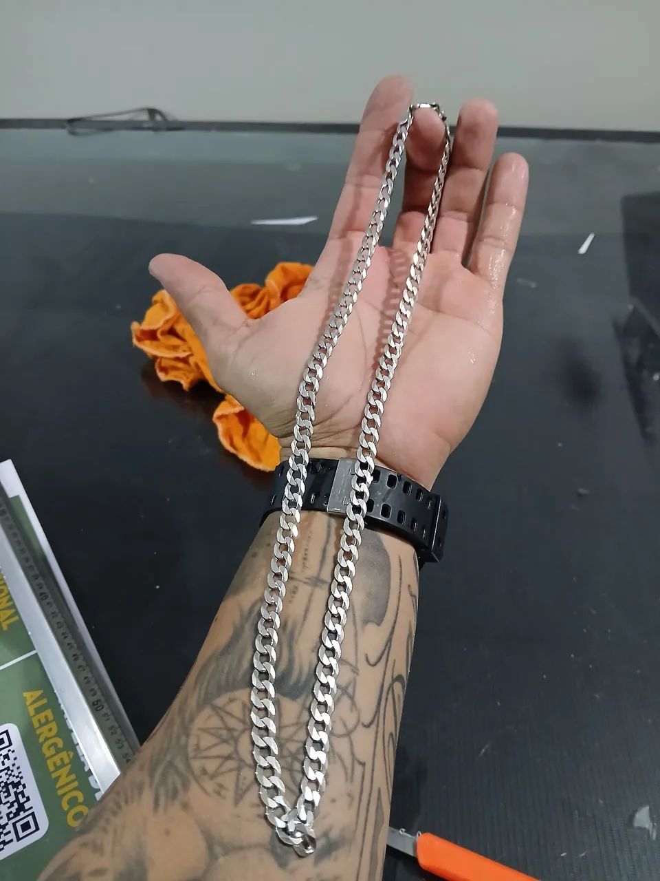 Cordão de prata 