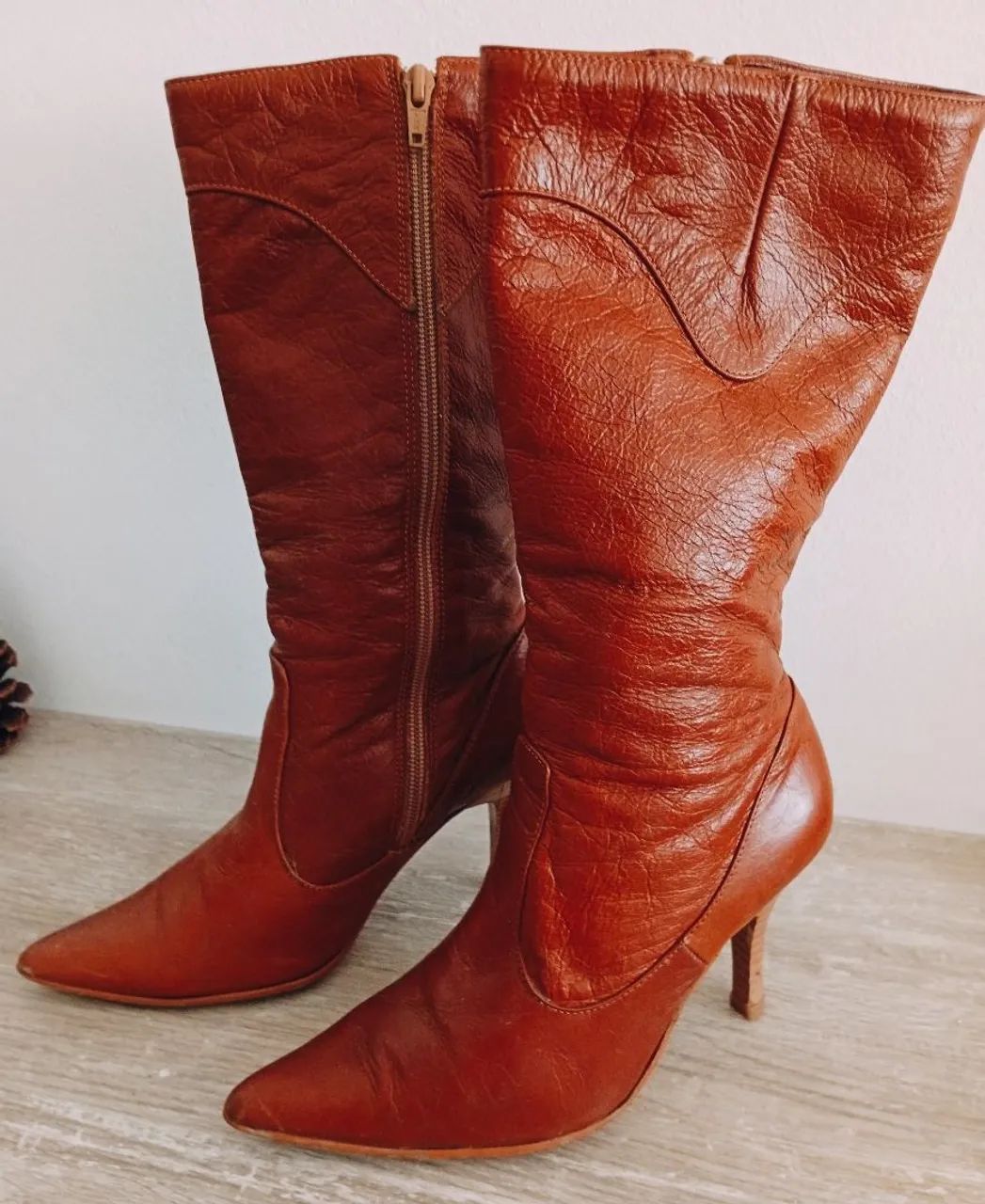 Botas de couro legítimo 