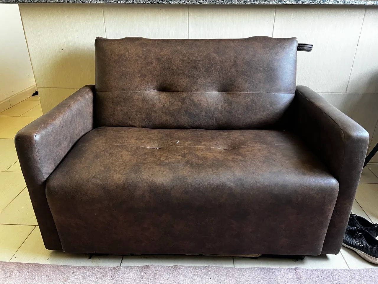 CAMA DE CASAL + SOFÁ-CAMA ? R$ 600 OS DOIS  - Foto 3